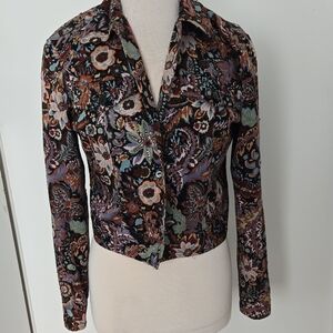 Maggy London Multicolor Floral Blazer